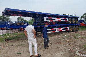 Moóc sàn 45feet Fushi 14m lốp 12 có săm